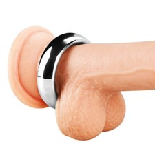 Penis Ring Ball Stretcher Combo Male Orgasm Delay Ejaculation Thick Metal Design