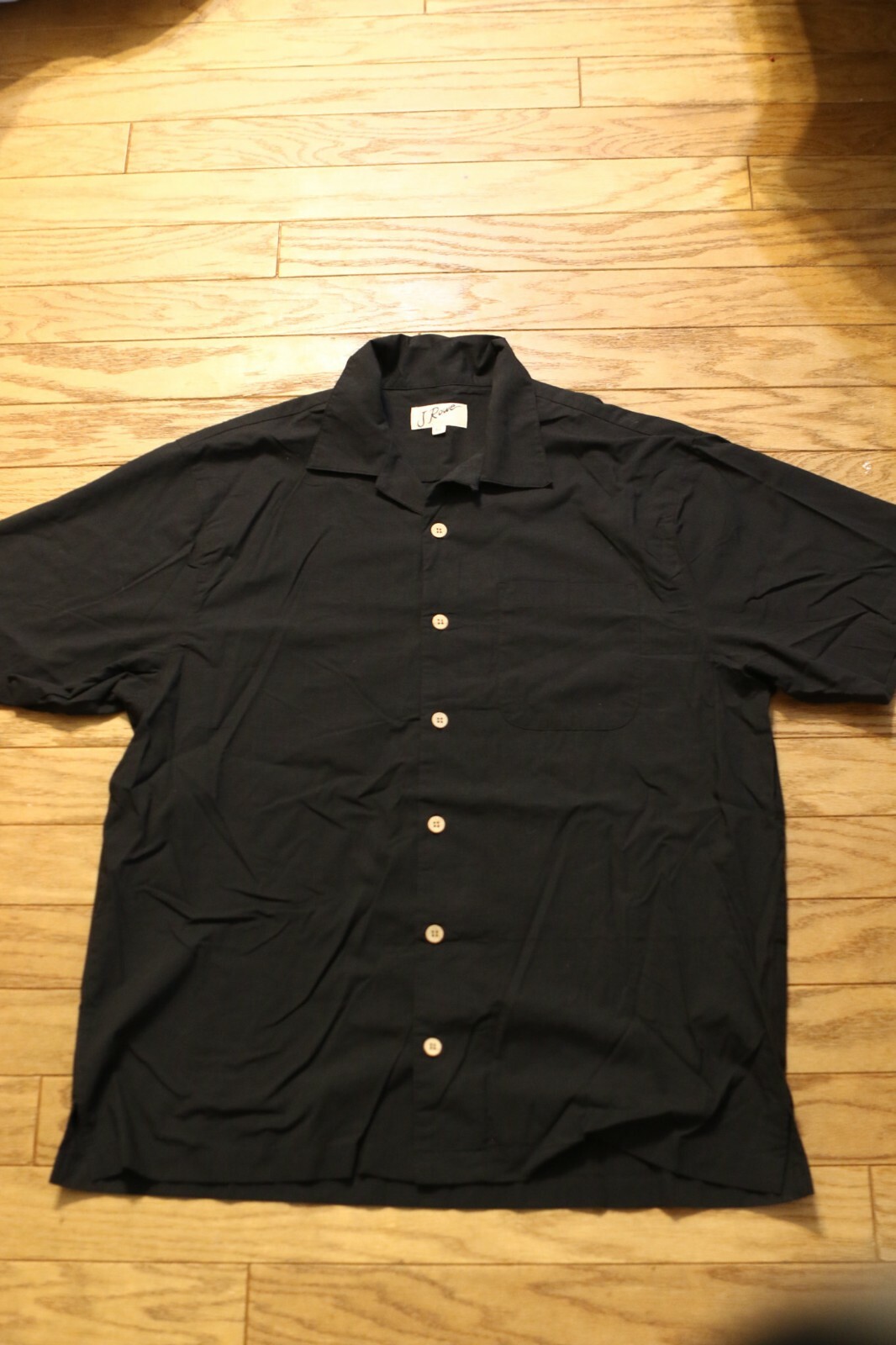 FILA Camicia uomo J Rowe grafica corta slv nera casual con bottoni taglia XL cotone poli