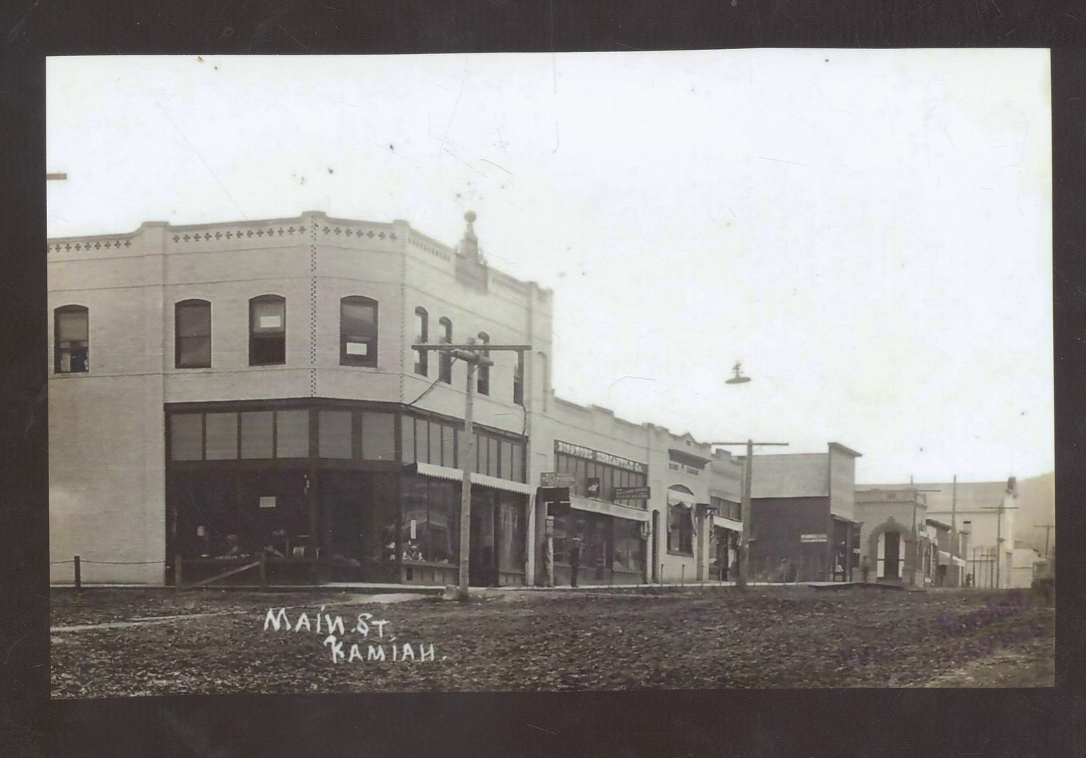 REAL PHOTO KAMIAH IDAHO DOWNTOWN STREET SCENE STORES POSTCARD COPY eBay