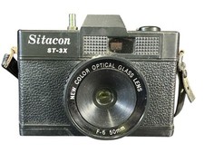 Sitacon ST-3X Vintage 35mm Film Camera 50mm F6 Lens Taiwan Photography- Untested