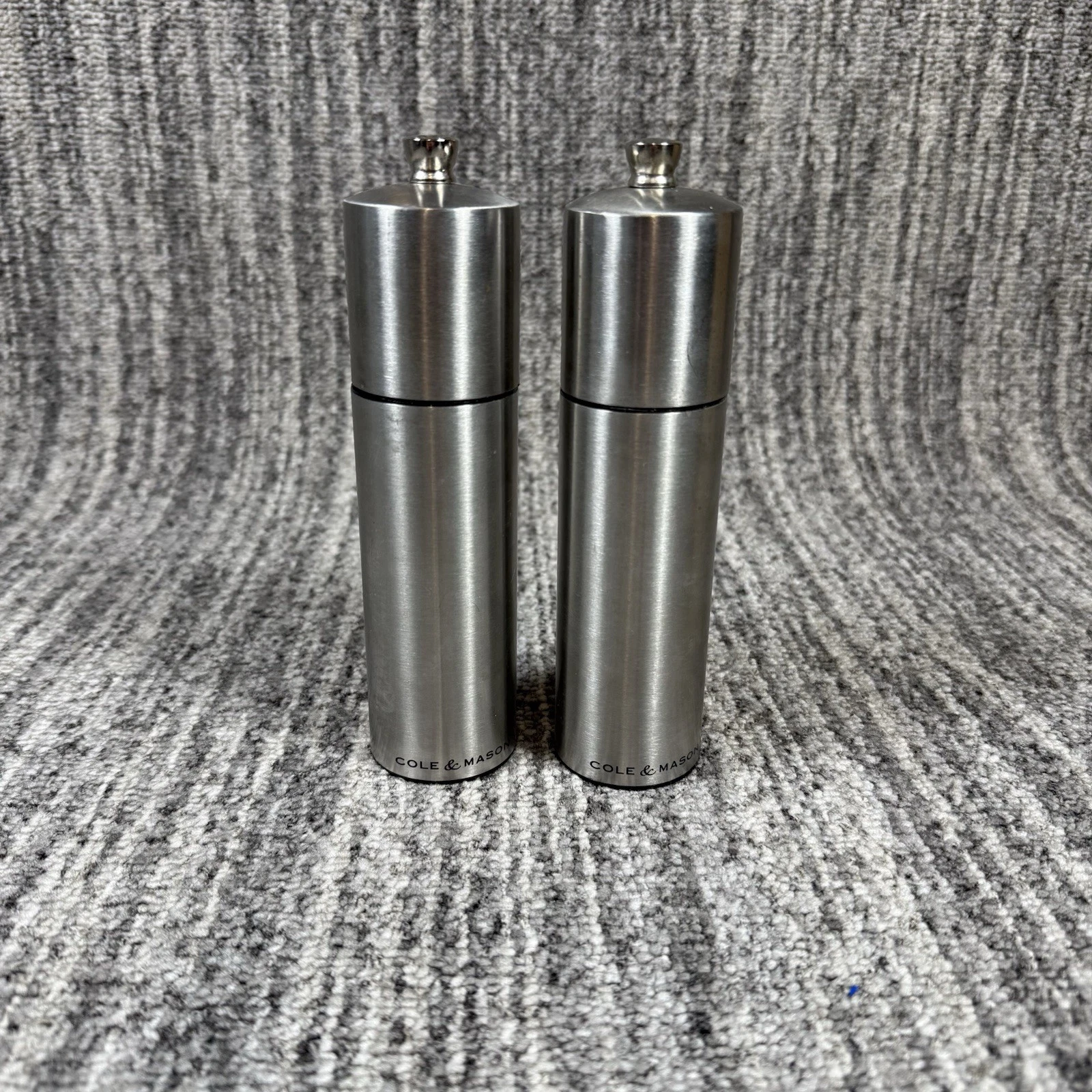 Cole and Mason Stainless Steel Salt & Pepper Grinder Set