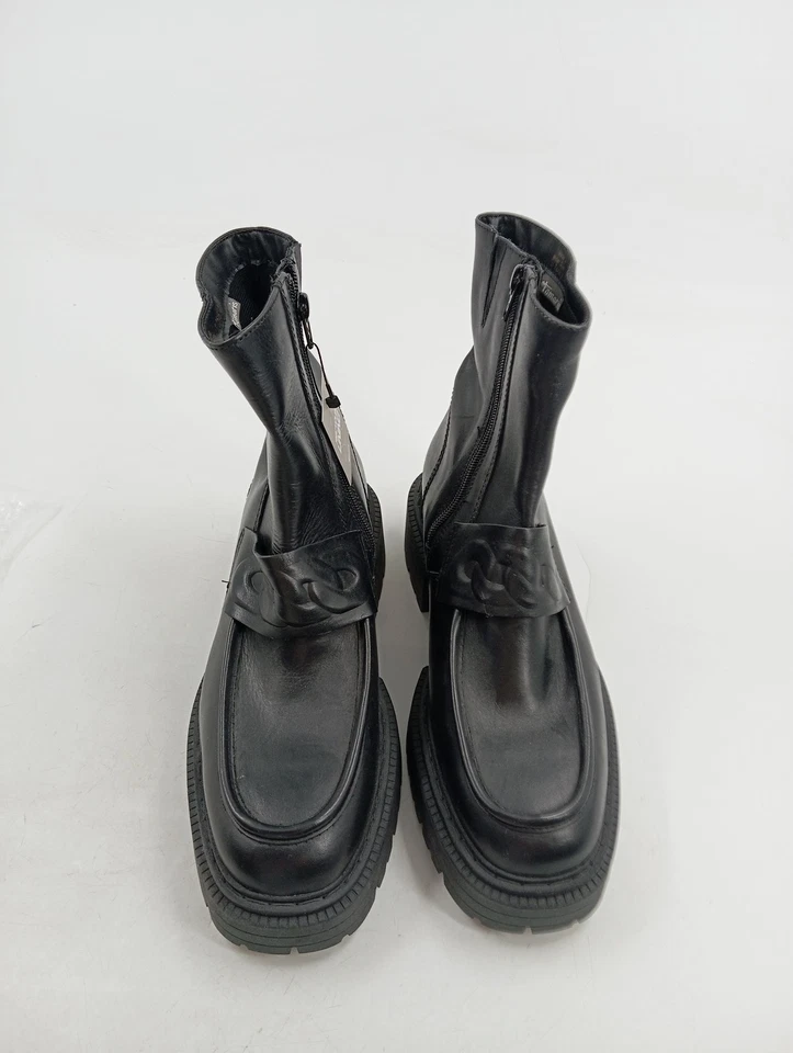 Tamaris Bottines Femmes Noir Cuir avec Boucle (EU 40) - Photo 2/3