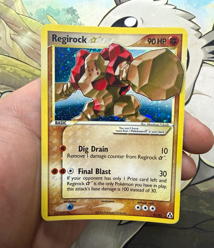 Pokemon TCG Regirock Star Holo Ultra Rare 91/92 EX Legend Maker English CLEAN