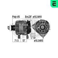 ERA Lichtmaschine Generator 100A 14V FüR Opel Zafira B 1.8 1.6 209081A