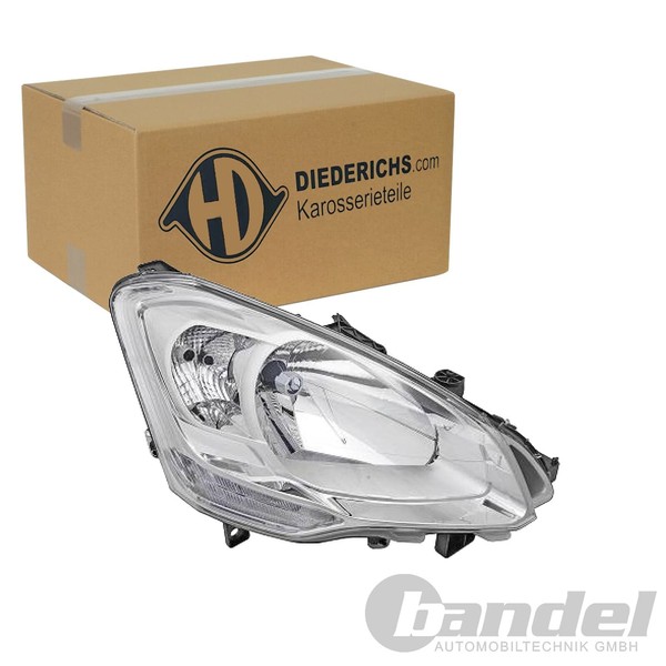 Diederichs Halogen Scheinwerfer Mit LWR Rechts FüR CitroËN Berlingo | 4013682-image