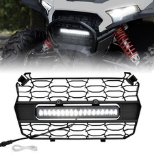Front Grill with LED Light for 2024 2025 Polaris RZR XP 1000, UTV Front