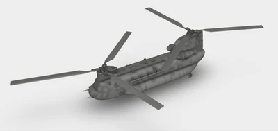 MODELLDEPOT Boeing Chinook CH-47 Hubschrauber Cargo Helicopter Bausatz 3D Druck 1:100 - 1:35