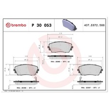 Satz Bremsbeläge Bremsklötze vorne für KIA Picanto 2 TA | 24116395