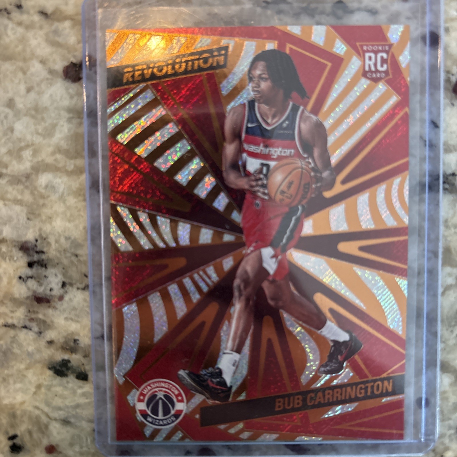 Bub Carrington 2024-25 Panini NBA Revolution #121 Rookie RC Washington Wizards