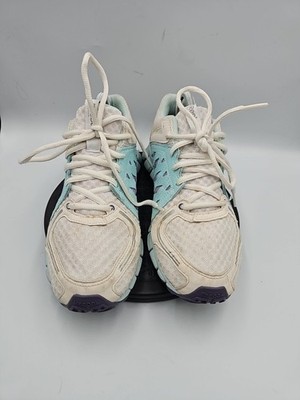 Reebok Smooth Flex Flyer Womens 9 Blue White Trainer Sneakers Running Shoes