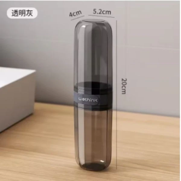 Recipientes de viaje para cepillo de dientes portátil transparente estuche para cepillo de dientes exterior/empresario Foto 4 de 4