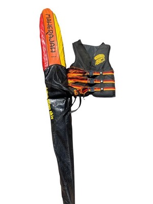Vintage 2001 Maherajah Competition Water Ski 160 Cm Store/Carrying Bag Life Vest