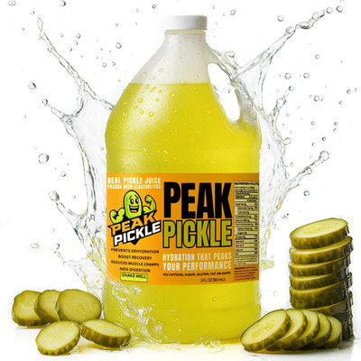 Peak Pickle Dill Pickle Juice - 1 Gallon Bulk Sports Drink for Cramp Relief