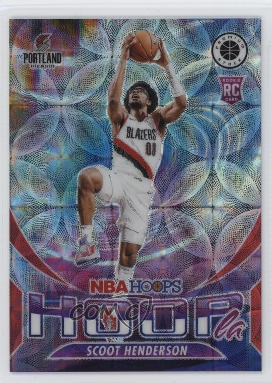 2023 NBA Hoops Premium Stock Hoopla Red Prizm /88 Scoot Henderson Rookie RC 6m7