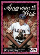 2019 Donruss American Pride Pink Firework #5 Bryson Stott - BB