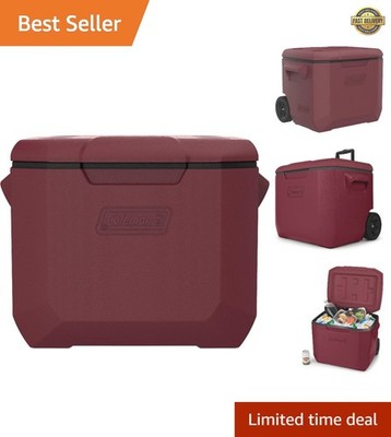 Chic Cranberry 60qt Cooler with TempLock Insulation for Ultimate Ice Retention