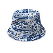 Leeds Word Montage  - White & Blue - Bucket Hat