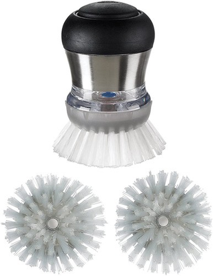 #ad Steel Soap Dispensing Palm Brush with Refills $29.58