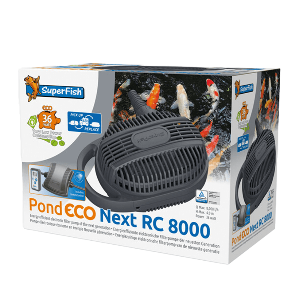 SuperFish Pond Pump ECO Next RC 8000 Controllable