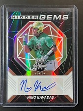 Niko Kavadas 2021 Panini Elite Extra Edition #HG-NK Hidden Gems Signatures Black