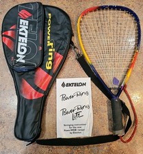 Ektelon Racquetball Power Ring Wall Beater 102 Sq. in Oversize Racquet W/ Case