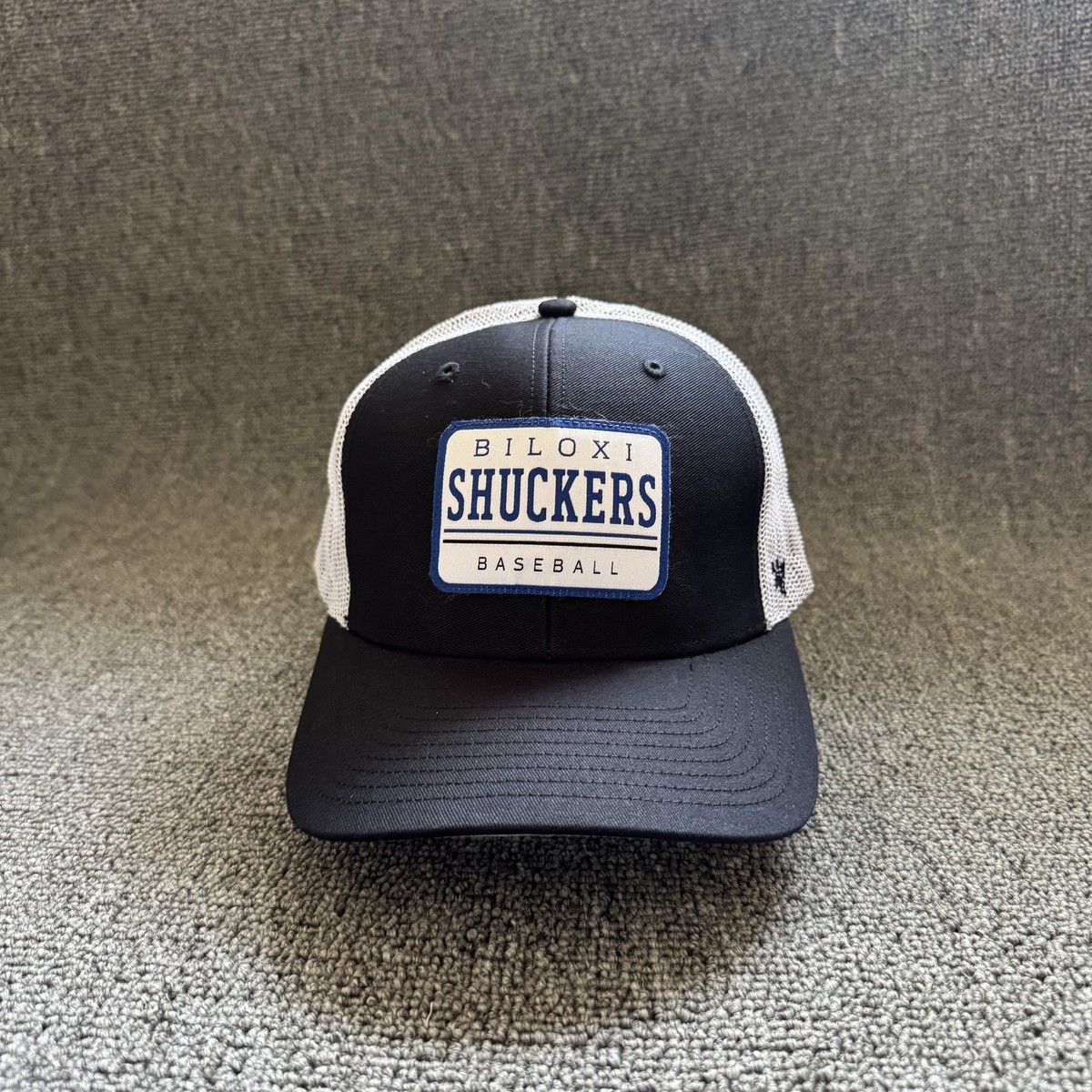 '47 Brand Biloxi Shuckers Trucker Snapback Navy White One Size Hat