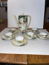 ANTIQUE R S GERMANY PORCELAIN COCOA POT HANDP...