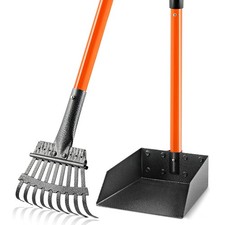 Pooper Scooper, Long Handle Dog Pooper Scooper for Medium Small Dogs Heavy Du...