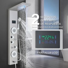 Pannello doccia a LED con colonna doccia idromassaggio e soffione doccia
