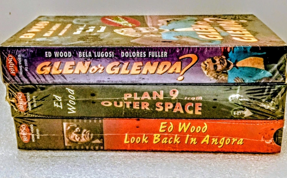 Ed Wood Triple Feature VHS Box Set – Glen or Glenda / Plan 9 / Look Back in Ango - Image 2 of 3