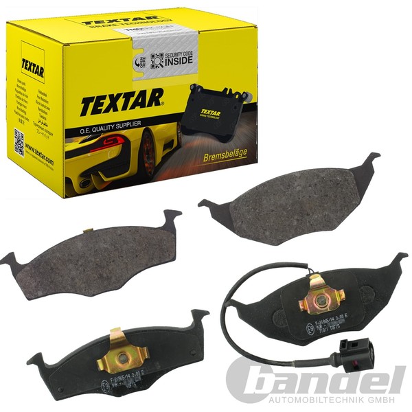 Textar BremsbelÄGe Vorne Passend FüR Mercedes Vaneo 414 1.6 1.7 CDI 2002-2005-image
