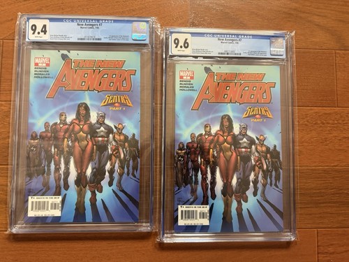 New Avengers #7 Lot Of 2b1st App of Illuminati CGC 9.6 & CGC 9.4