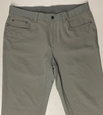 GREG NORMAN Mens Ultimate 5 Pocket ML75 Pants GRAY Stretch 32x30 Golf Luxury Fib