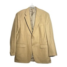 Chaps Ralph Lauren Mens Tan Wool Herringbone Blazer Sport Coat 42L Canada
