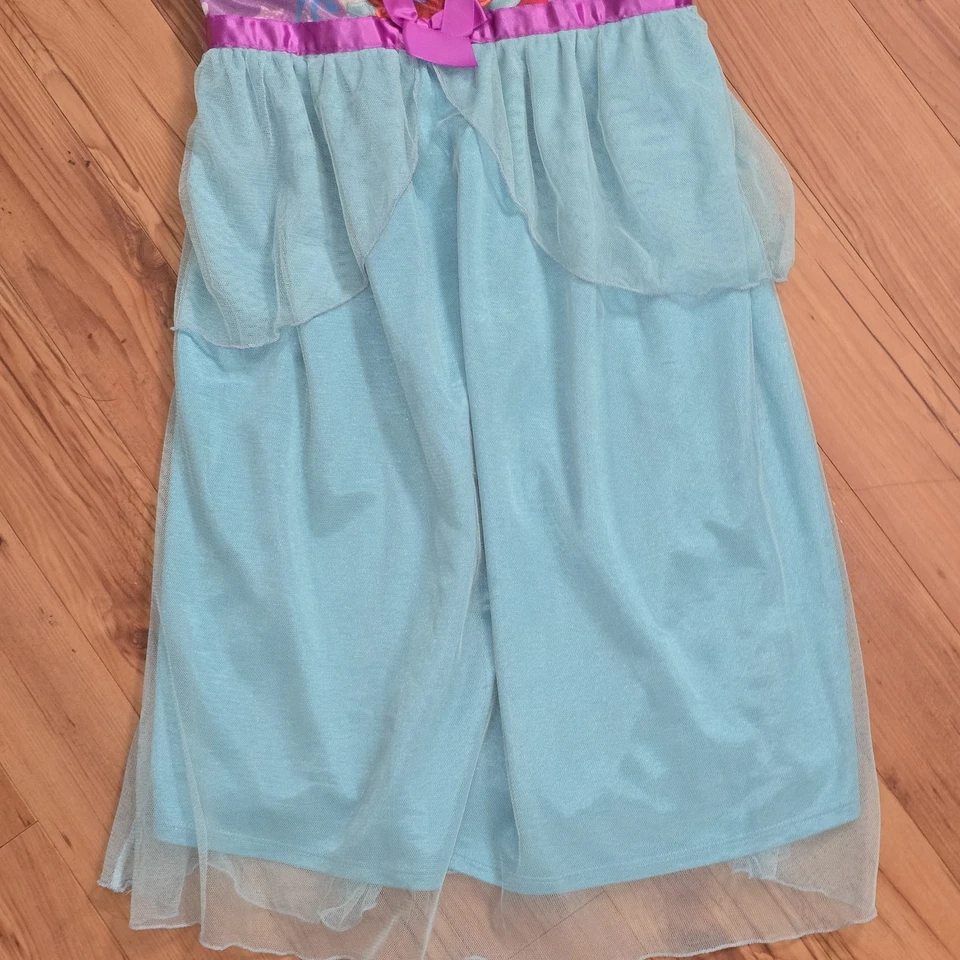 Disney Ariel La Sirenita y Mascota Gato Tesoro Camisón Vestido Pijama 7/8 Foto 3 de 4