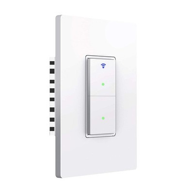 Smart Light Switch, WiFi Smart Double Switch Button, Compatible with Alexa an...