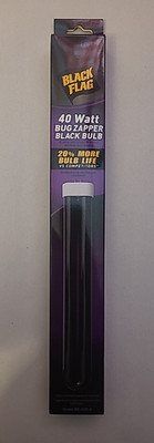 NEW Black Flag BB-40BLK 40W Replacement Bulb For Bug Zapper- Black
