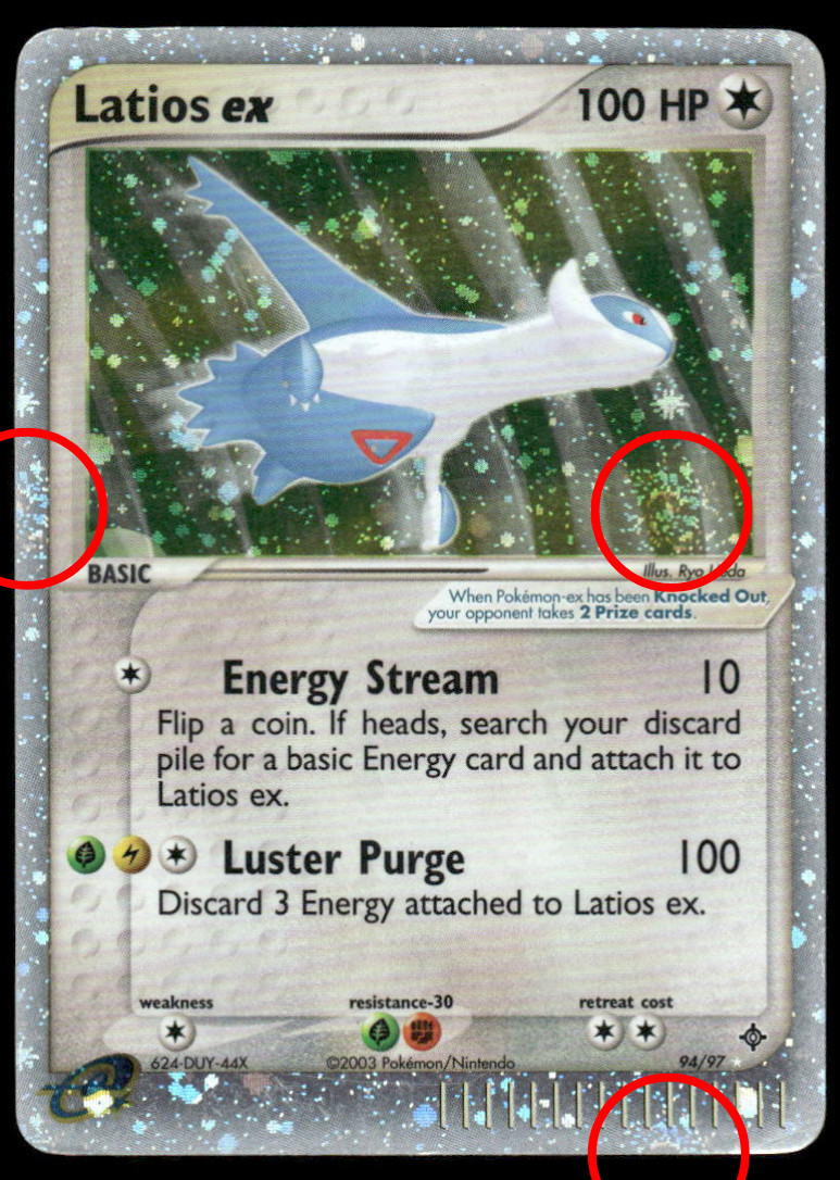 GREAT SWIRLS 🌀 Pokemon TCG Mid-Era Latios ex 94/97 Dragon Holo Ultra Rare DMG