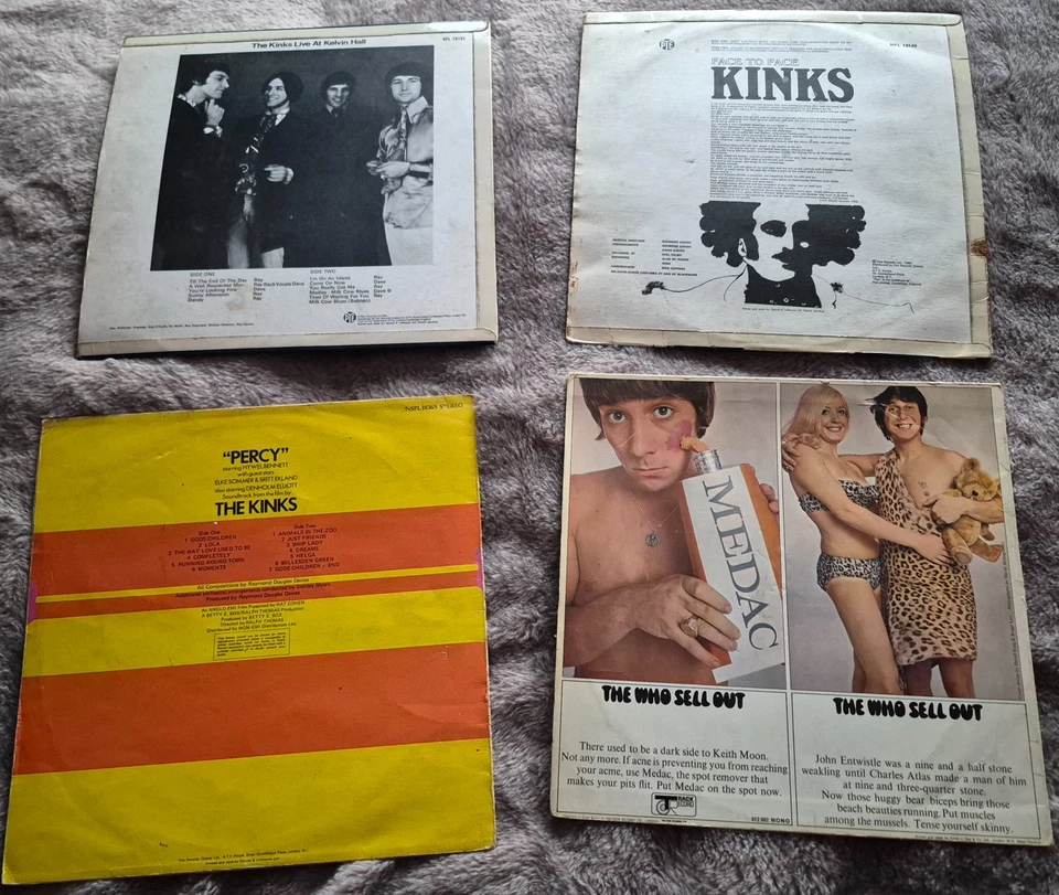 2 x BEATLES & 6 x ROLLING STONES & 3 X KINKS 1 x THE WHO LP  SLEEVES ONLY - Image 4 of 4