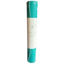Gaiam Classic 4mm Yoga Mat Teal Ocean Sea Life Print Non Slip Exercise Mat