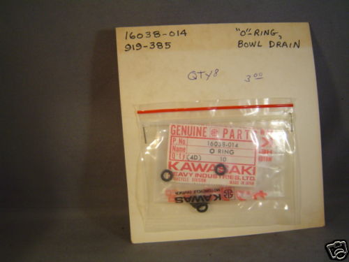 NOS Kawasaki O Ring Bowl Drain P/N 16038-014 - Picture 1 of 1