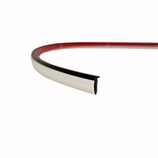 38 Wide Black Chrome L-shape Door Edge Guard Trim 20 Roll Dga20c-r