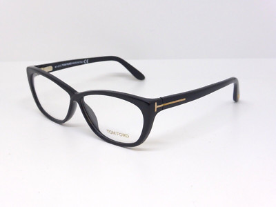 Tom Ford TF 5227 001 56-10 130 Polished Black Damen OPTISCHE Brille Eyewear
