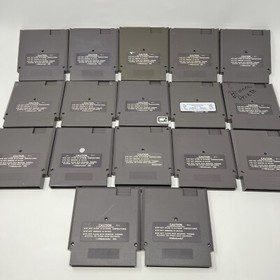 NES Nintendo 17 Game Lot Joust, Iron Sword, Baseball 5 Screw, Bayou Billy Tested