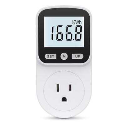 Watt Meter Power Meter Plug Home Energy Monitor Electricity Usage Monitor Electr