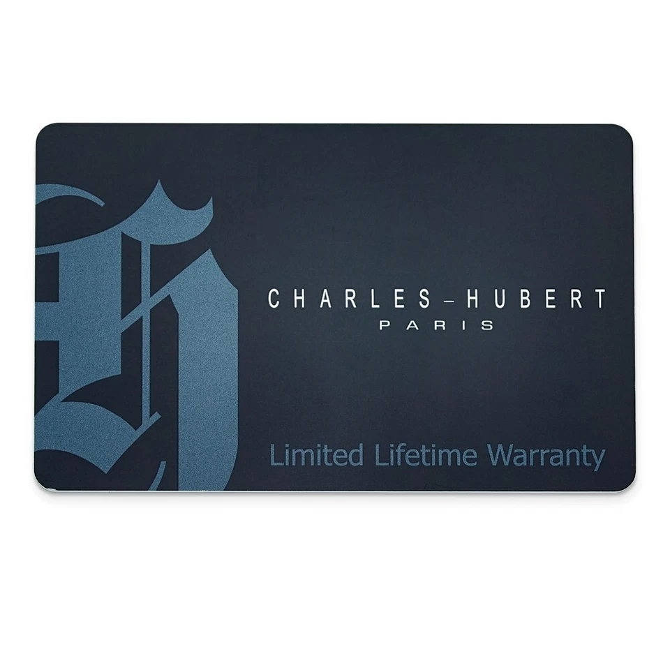 Mens Charles Hubert Leather Band White Dial Retro 32mm Watch - Image 3 of 4