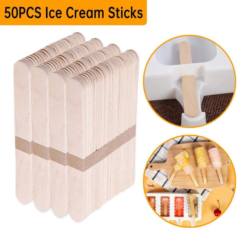 China Customized Disposable Wooden Ice Cream Sticks For Diy
