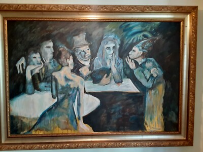 Pablo Picasso Blue Period The Marriage of Pierrtte Painted by Jacques Harvey 66''