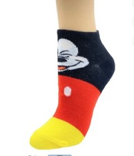 Disney - Mickey Mouse - 1 Pair - No Show Socks - Size Womans 4-10