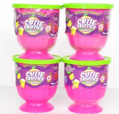 4 Scented Cutie Fruities Minis Surprises 4 Cups with plush fruits Youtube